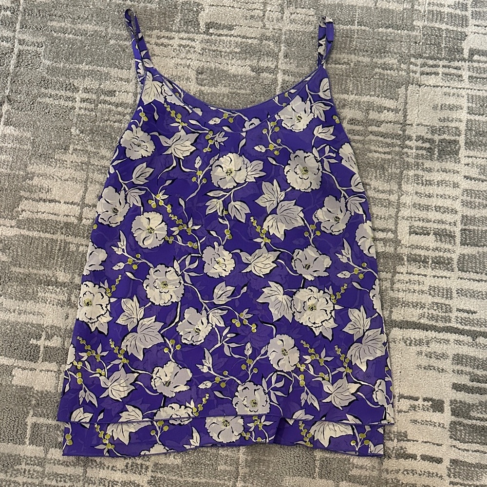 CAbi Purple Floral Camisole Top